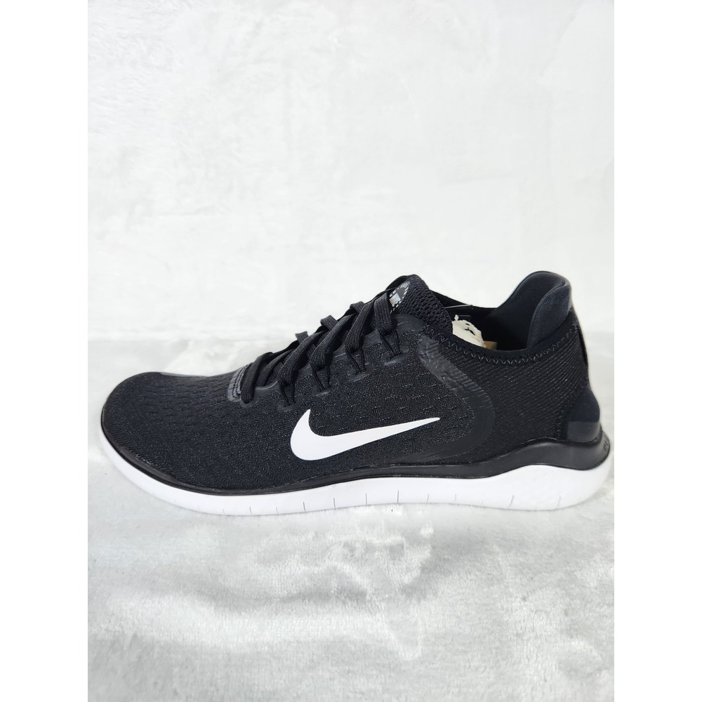 Nike Free RN 2018 Running Shoes Black White Mens Size 7 Womens 8.5 US 942836 001